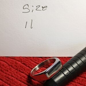 Men's Silver Signet Ring